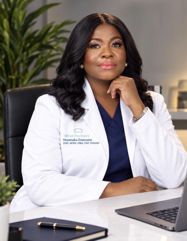 Nwamaka Emeruem, DNP, MSN, MBA, NP-C, PMHNP-BC, Founder & PSYCHIATRIC NURSE PRACTITIONER
